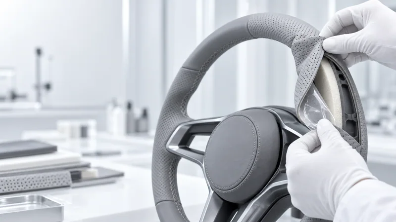 Steering wheel wrapping