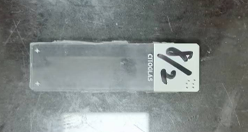 R-5610 specimens used for the yellowing test